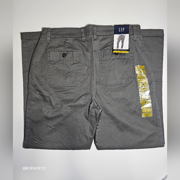 Gap Women's Relaxed Girlfriend Cuffed Twill Pant Size 8 - Picture 4 of 17